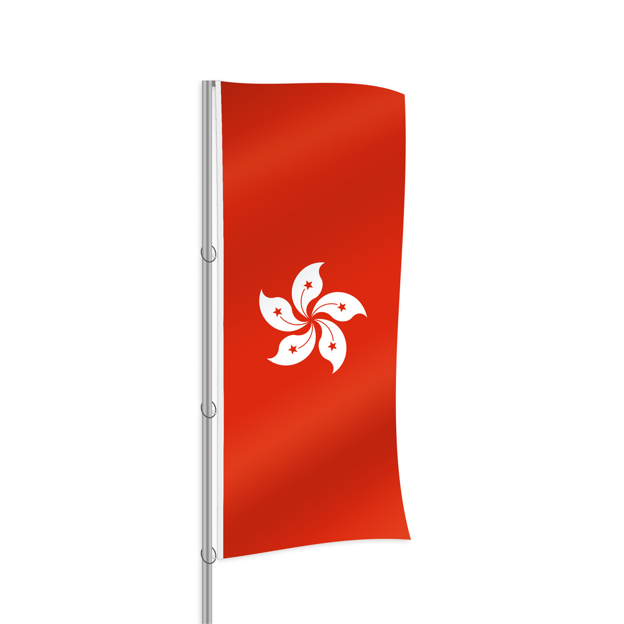 Hongkong Fahne im Hochformat kaufen