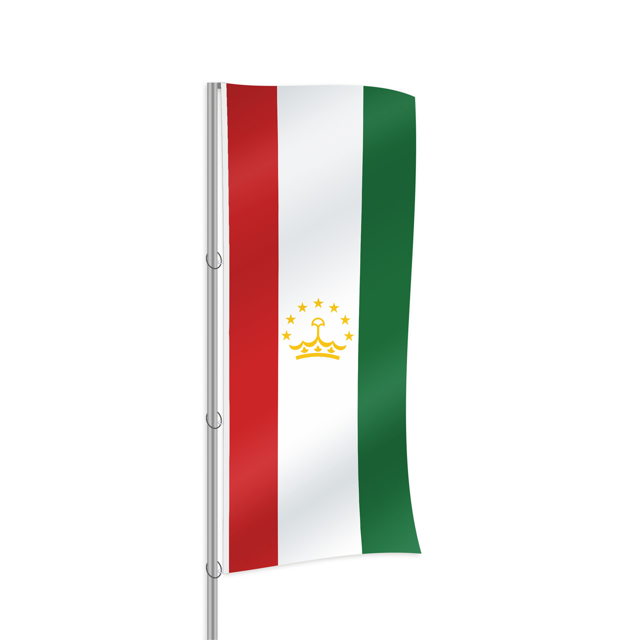 Tadschikistan Fahne im Hochformat kaufen