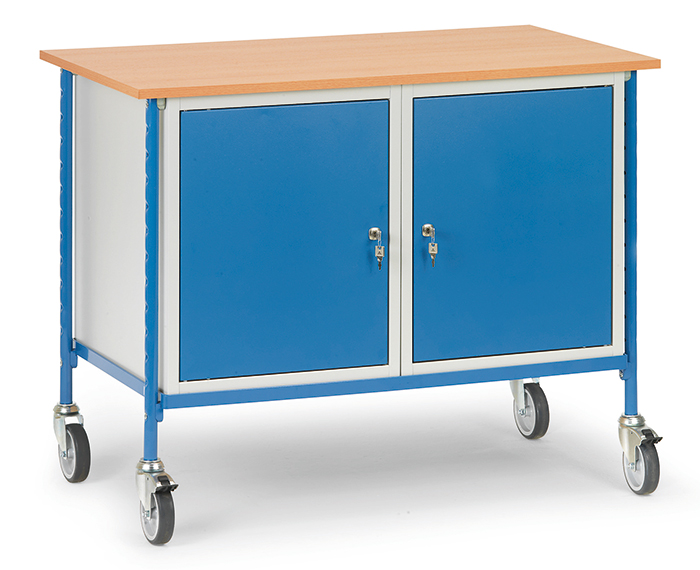 Vorschau: Fetra Rolltisch Ladefläche 1120 x 650 mm 2 Stahlschränke