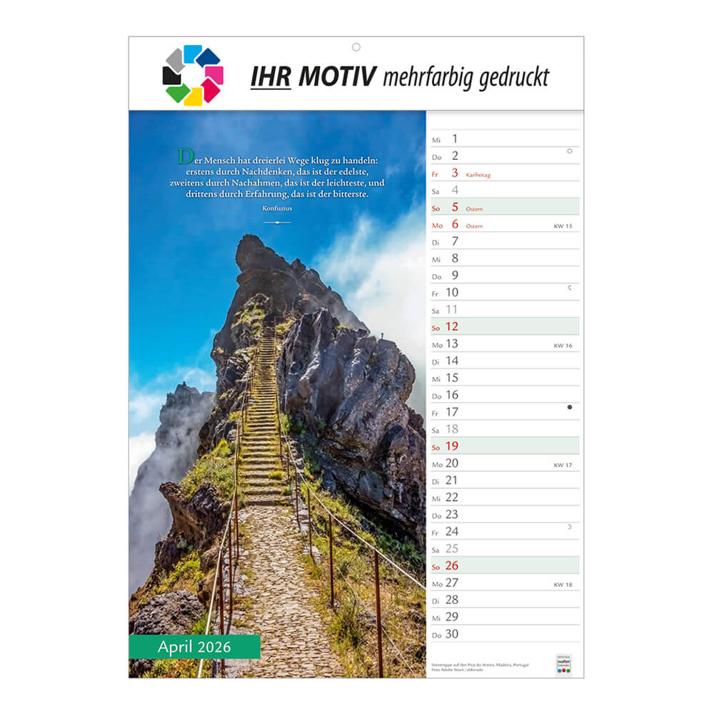 Bildkalender Wege mit Weitblick Monat April
