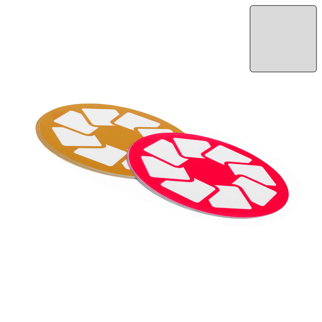 Vorschau: Standardaufkleber oval