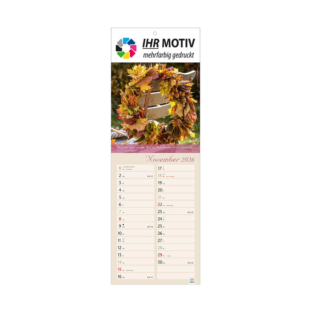 Streifenkalender Landleben Monat November