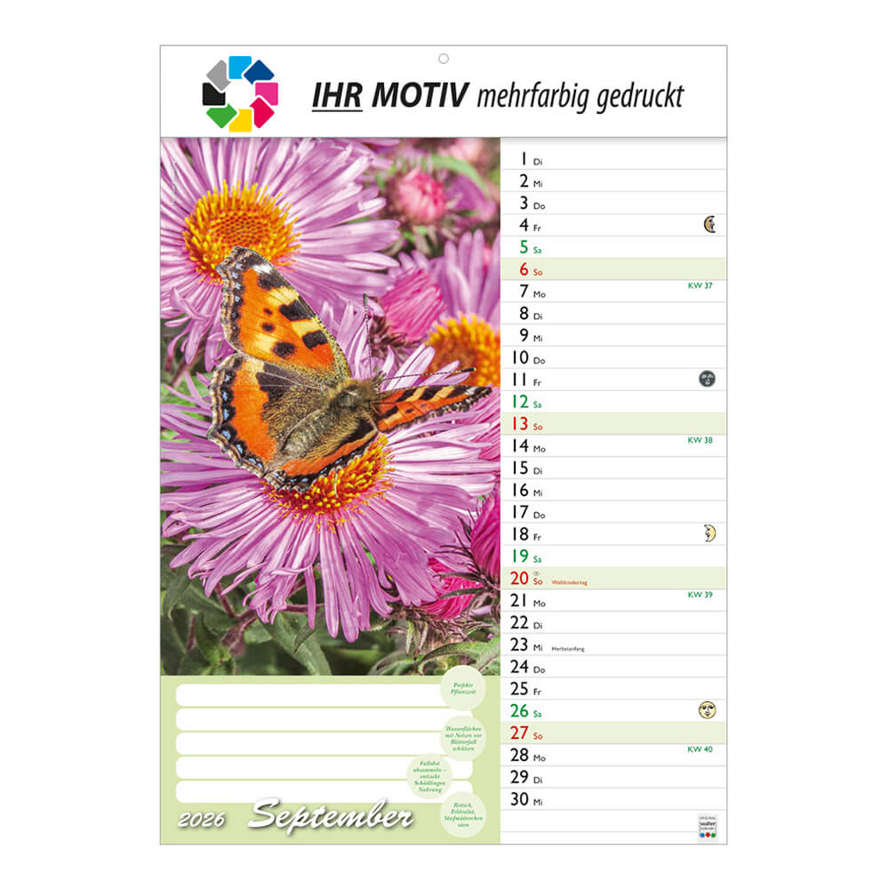 Bildkalender Günthers Gartenplaner Monat September