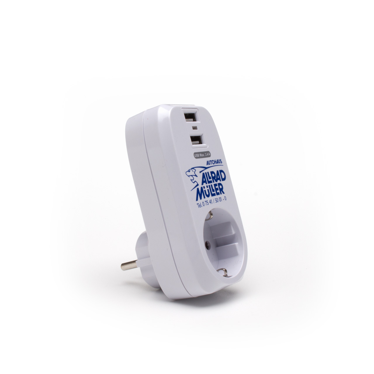Vorschau: Steckdose mit Dual Port USB-Ladegerät