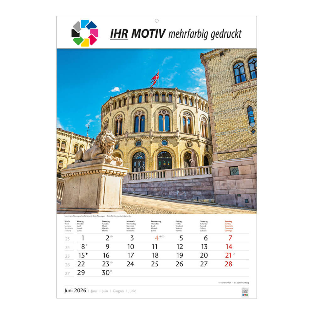 Bildkalender Metropolen Monat Juni