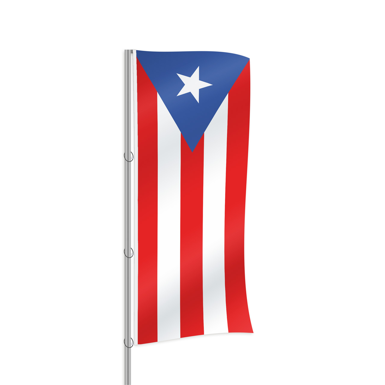 PuertoRico Fahne im Hochformat kaufen