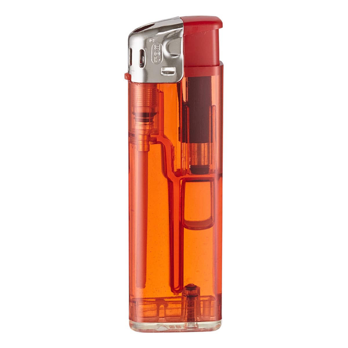 TOM® QM-506 12 Elektronik-Feuerzeug rot