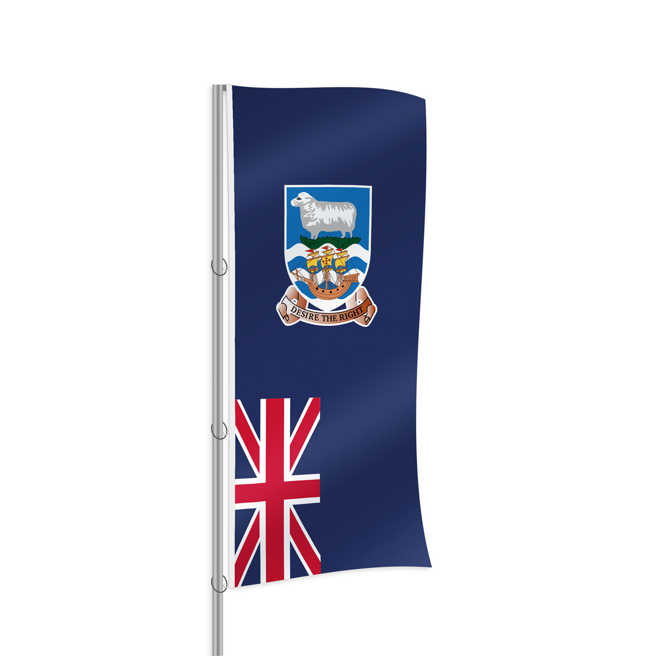 Falklandinseln Fahne im Hochformat kaufen