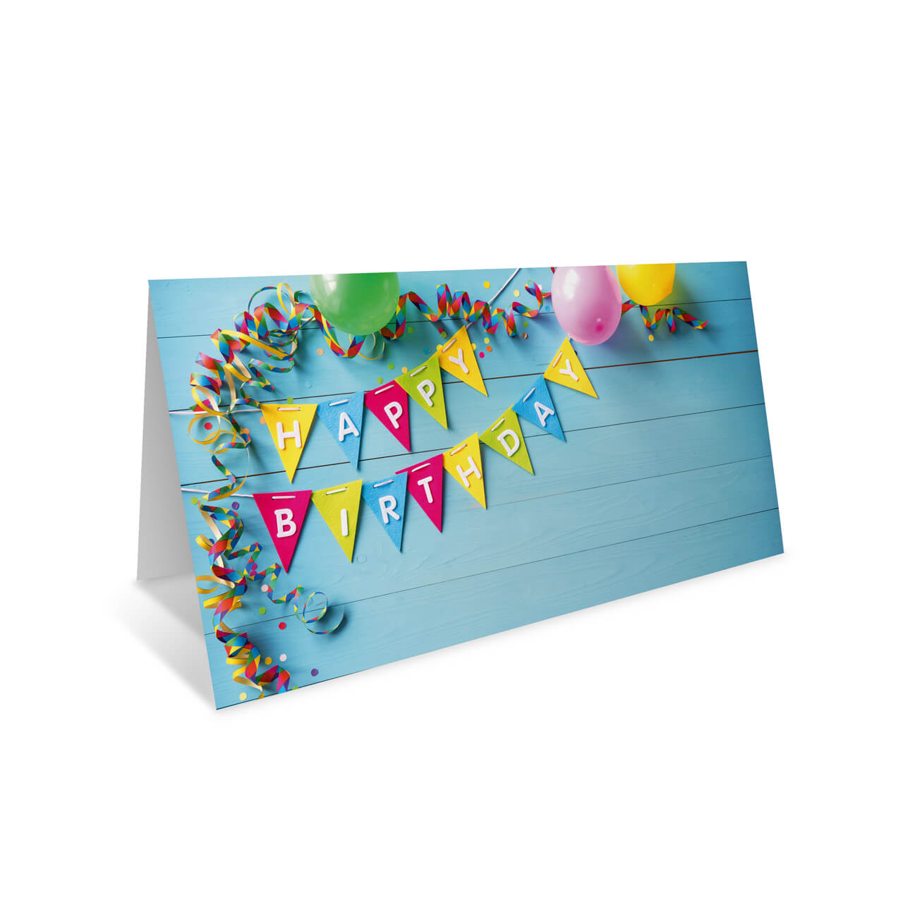 Vorschau: Geburtstags-Klappkarte, Motiv Happy Birthday_M2