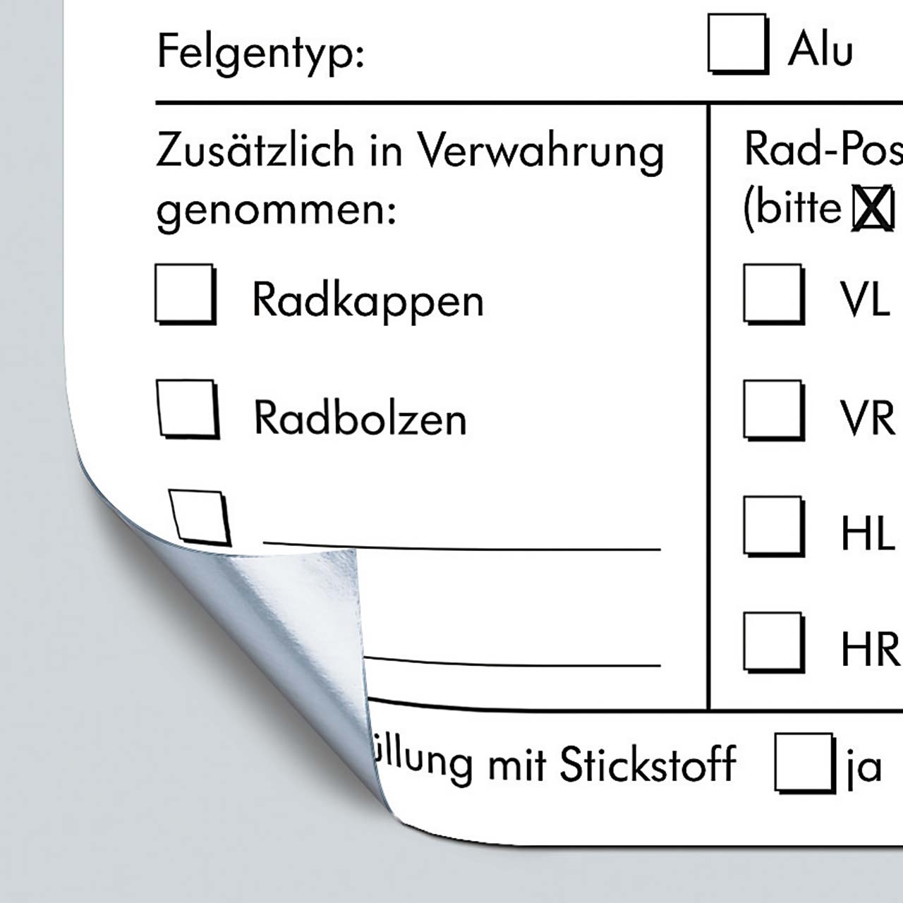 Vorschau: Einlagerungsetikett, Format 105 x 148 mm