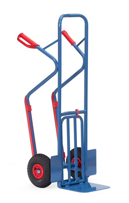 Vorschau: Fetra Paketkarre Lufträder 260 x 85 mm bis 300 kg Höhe 1300 mm Gleitkufen