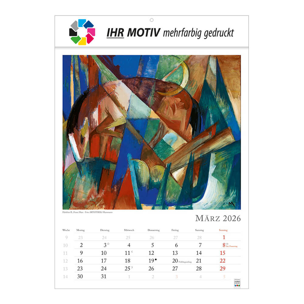 Bildkalender Kunstkalender Monat März