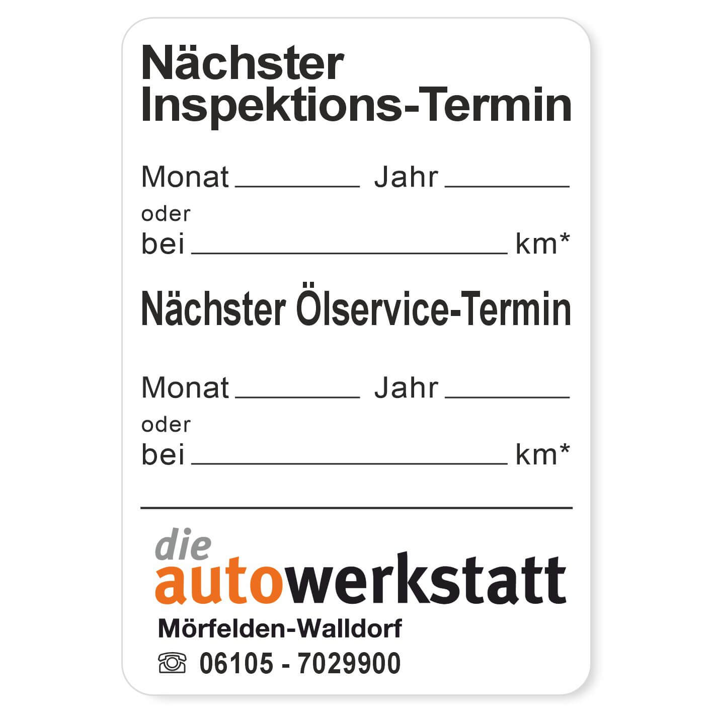 Nächster Inspektions-Termin Beispiel 4