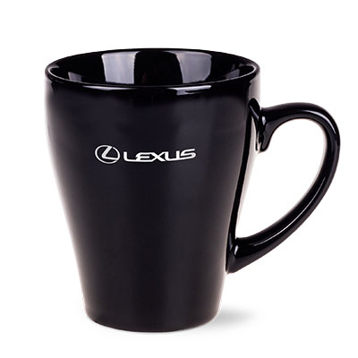 Round Tasse aus Keramik schwarz