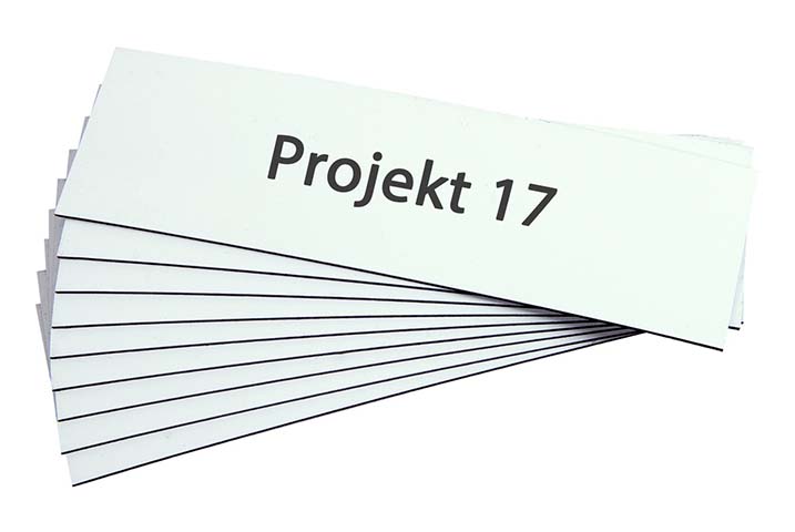 Magnet Lagerschild weiß50 x 200 mm