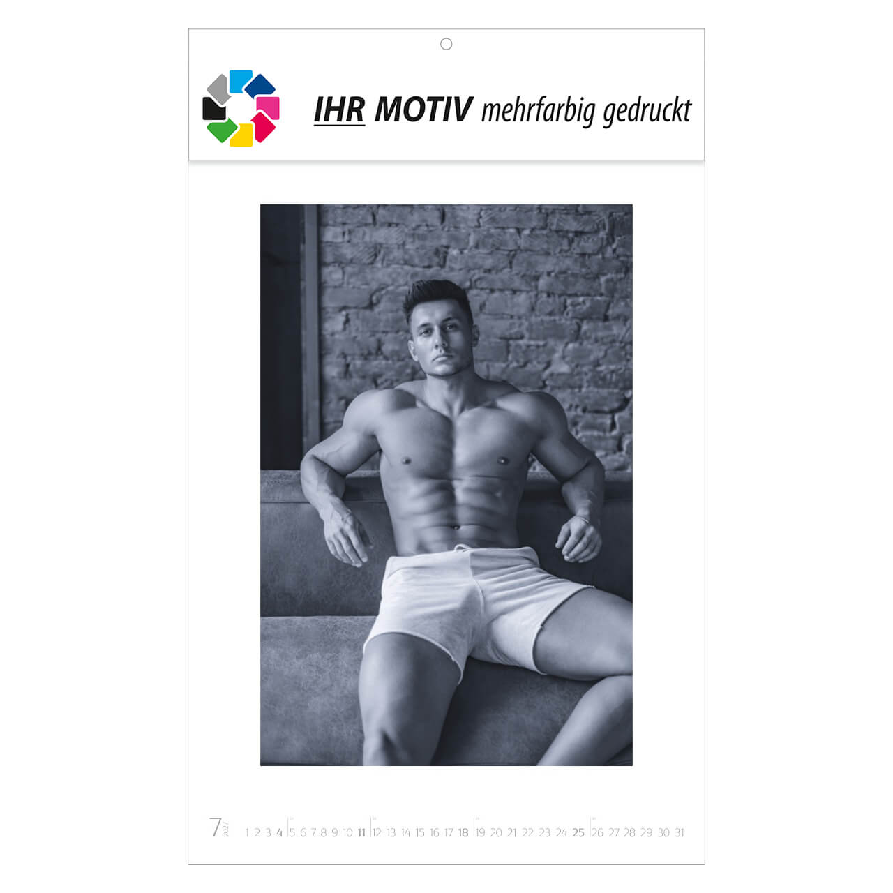Wandkalender Men – Ausgabe 2027 Monat Juli