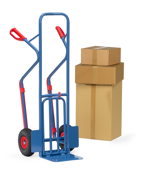 Vorschau: Fetra Paketkarre PU-Räder 260 x 85 mm bis 300 kg Höhe 1300 mm Gleitkufen
