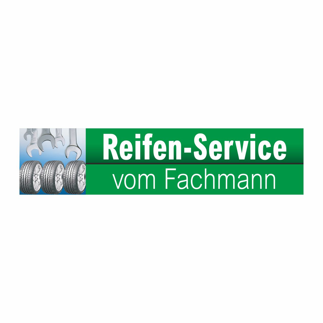 Vorschau: Werbebanner Reifen-Service vom Fachmann, 300 x 70 cm