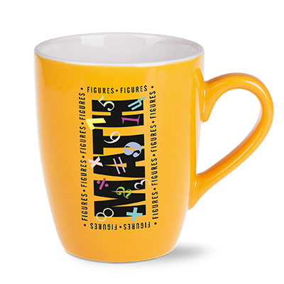 Ilona Tasse aus Keramik gelb/weiß
