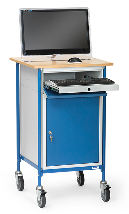 Vorschau: Fetra Rollpult Ladefläche 650 x 650 mm Schreibfläche für Computer Stahlschrank