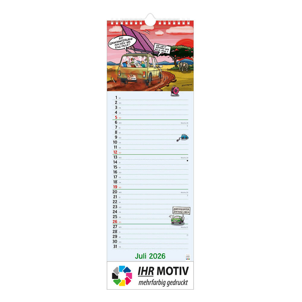 Werkstattkalender Monat Juli
