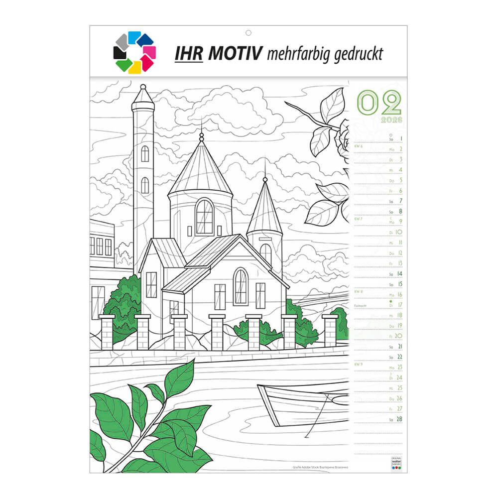 Wandkalender Nimm dir MALZEIT Monat Februar