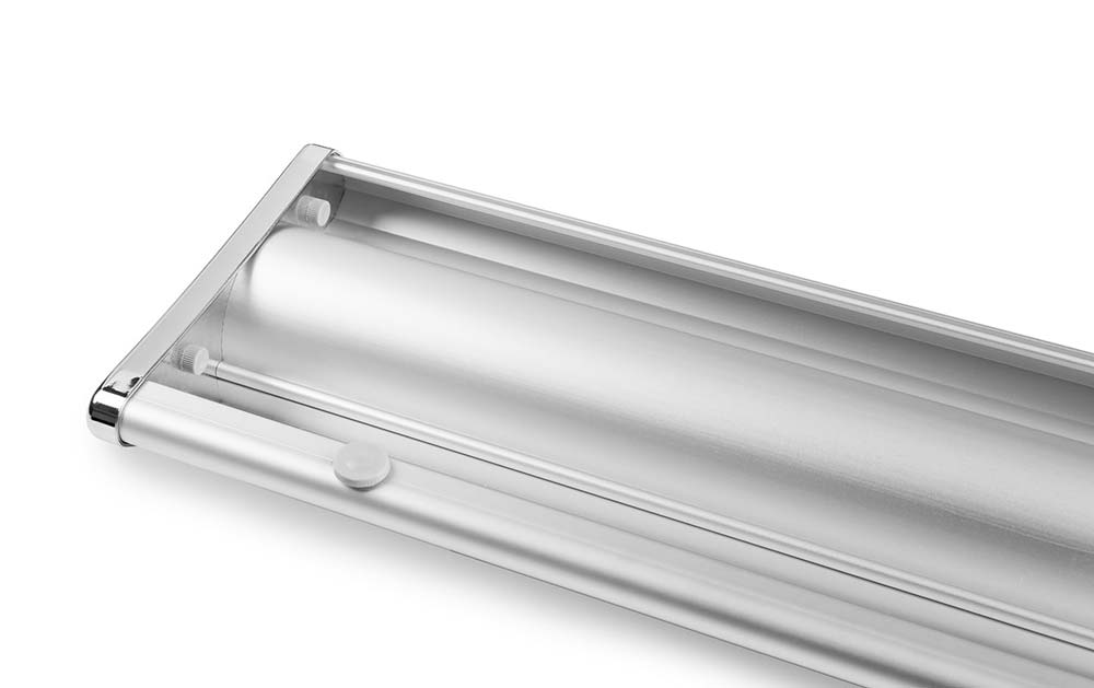 RollUp Banner 100 x 200 cm Exklusiv, Unteransicht Kassette