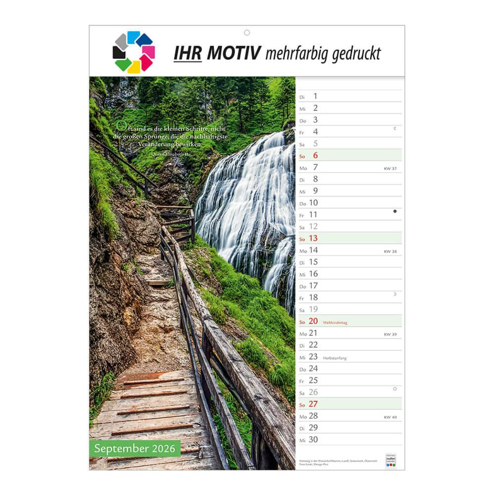 Bildkalender Wege mit Weitblick Monat September
