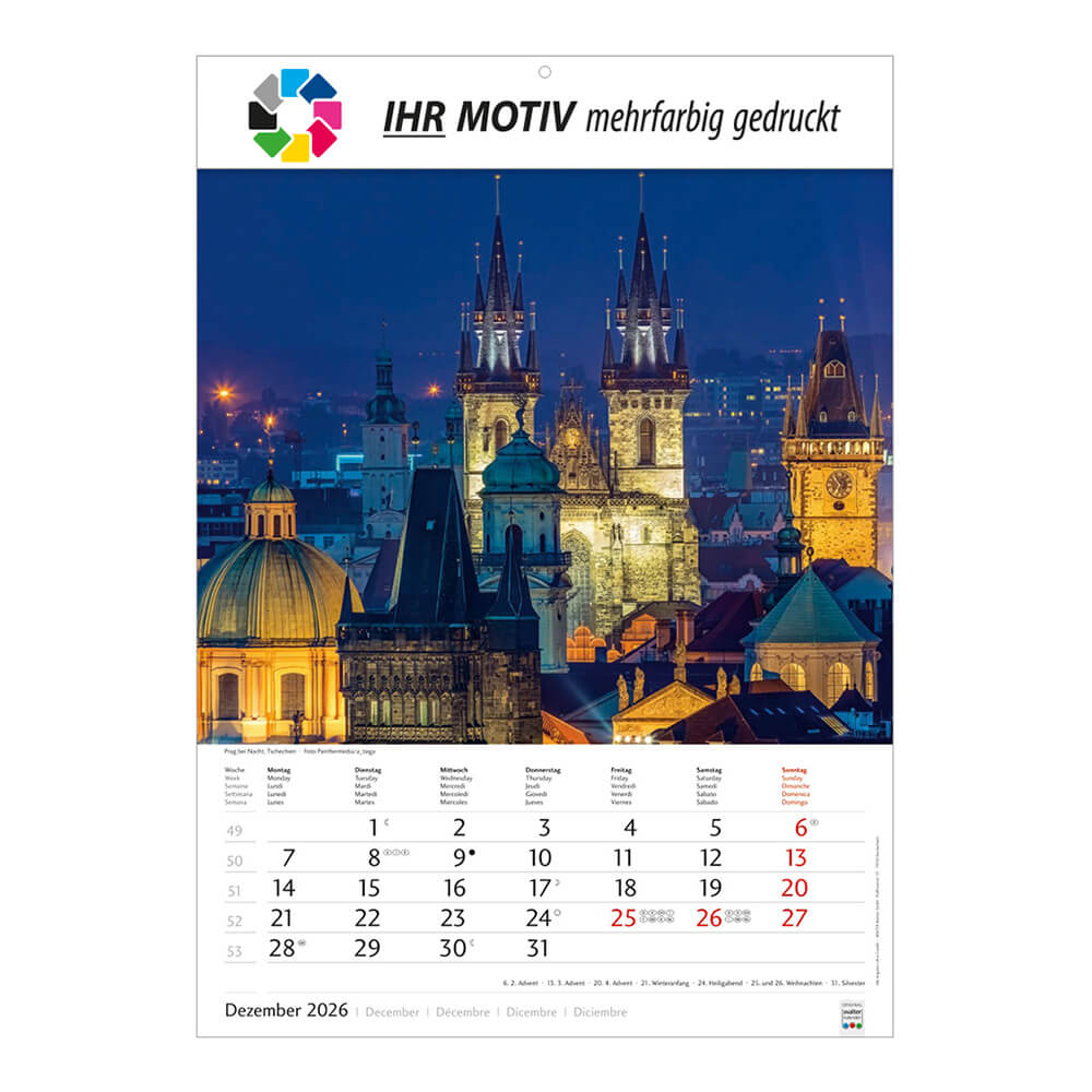 Bildkalender Metropolen Monat Dezember