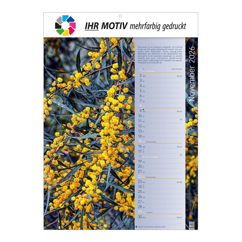 Wandkalender Erlebniswelt der Düfte Monat November