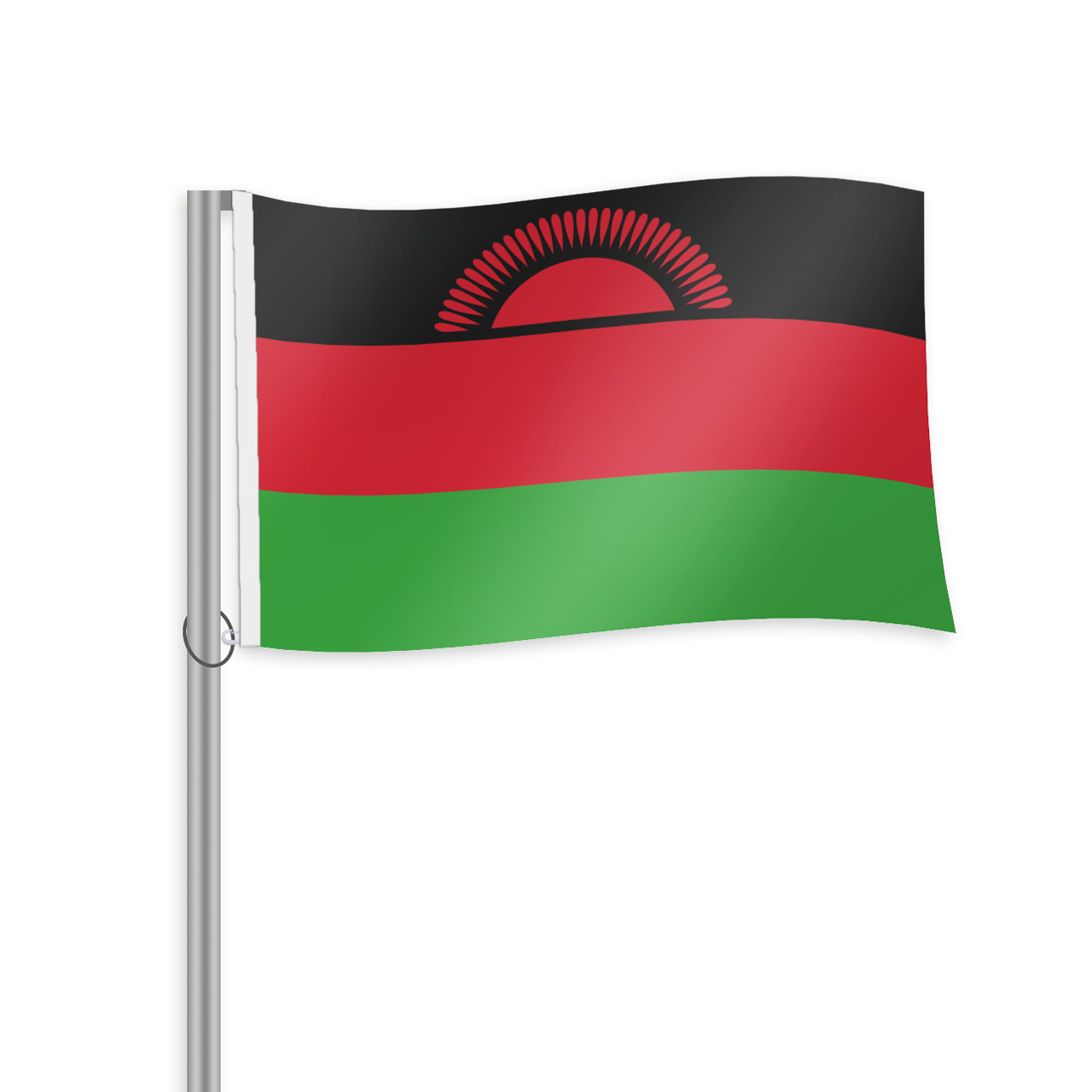 Malawi Fahne im Querformat kaufen