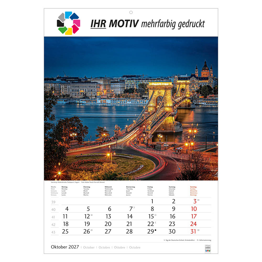 Bildkalender Metropolen, Ausgabe 2027 Monat Oktober