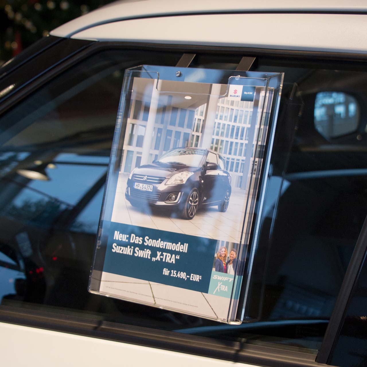 Vorschau: Info-Box oben offen, für den Inneneinsatz, für DIN A4 Formate
