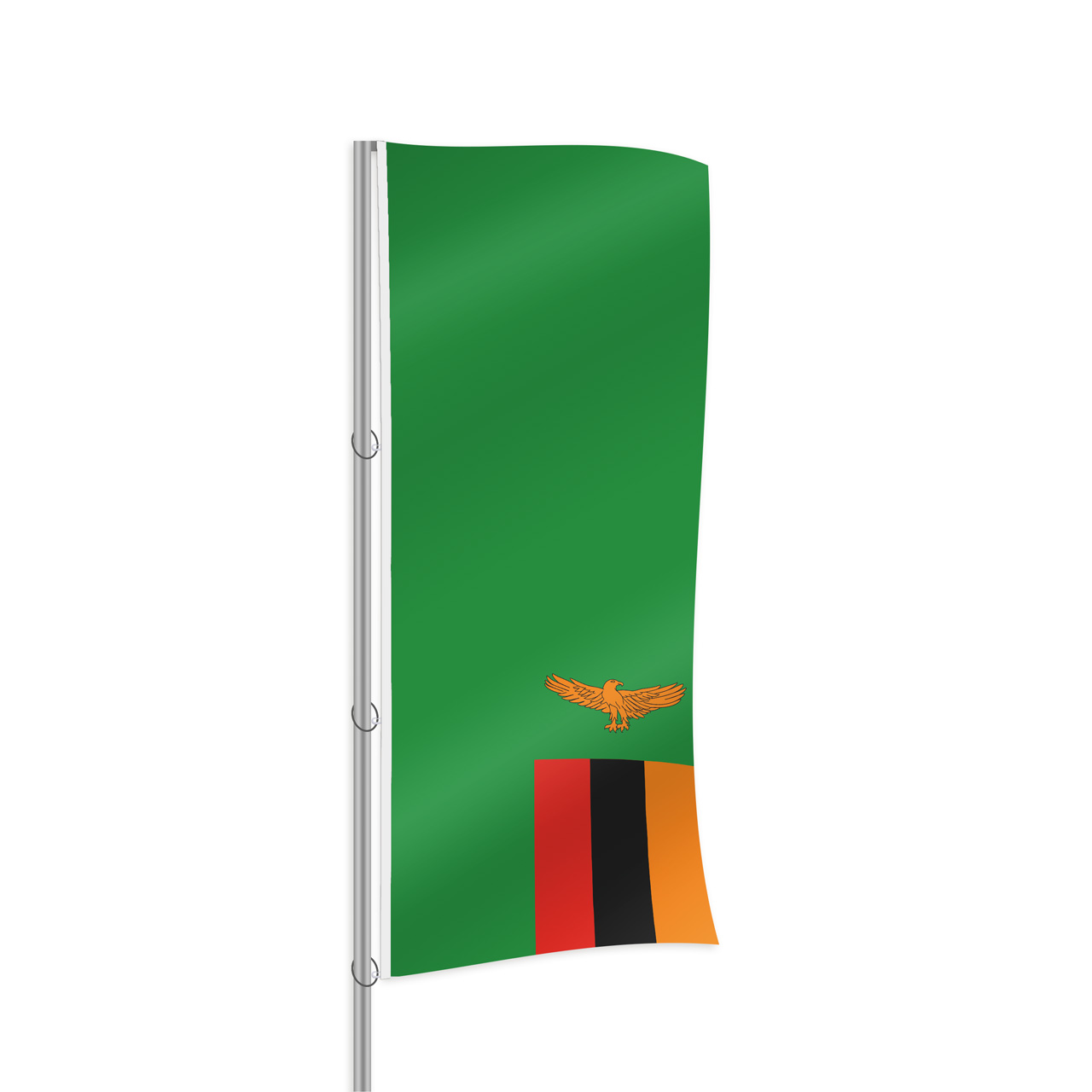 Sambia Fahne im Hochformat kaufen