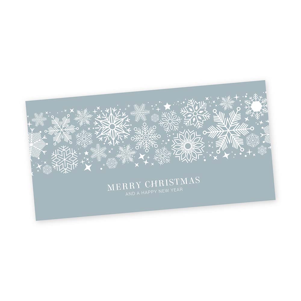 Vorschau: Weihnachts-Postkarte, Motiv Flocke