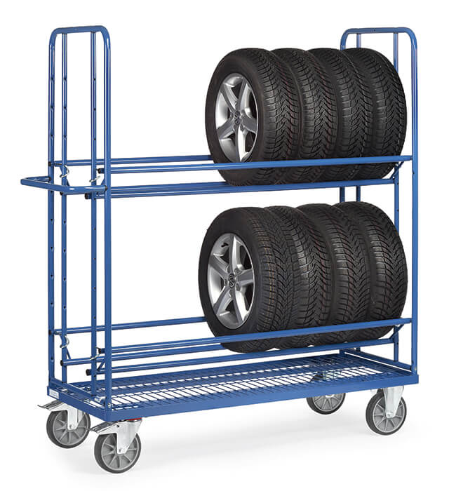 Vorschau: Fetra Reifenwagen Ladefläche 1420 x 610 mm mit Drahtgitterboden