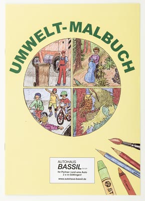 Vorschau: Malbuch für Kinder in DIN A4 mit versch. Themen als Werbegeschenk
