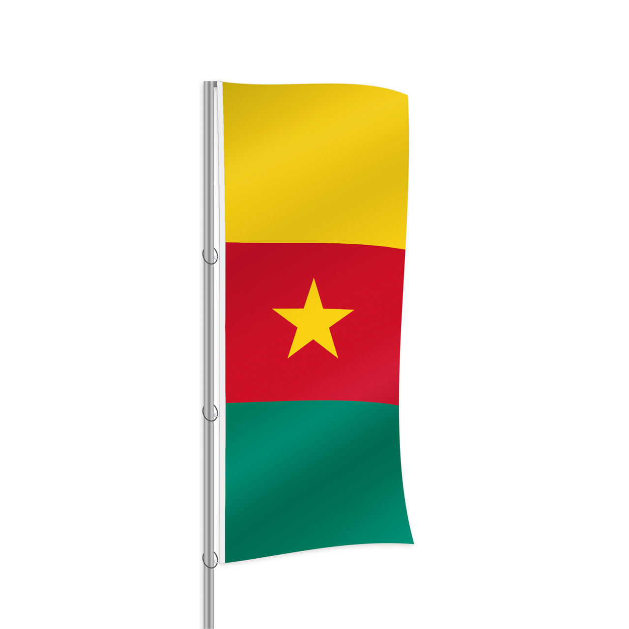 Kamerun Fahne im Hochformat kaufen