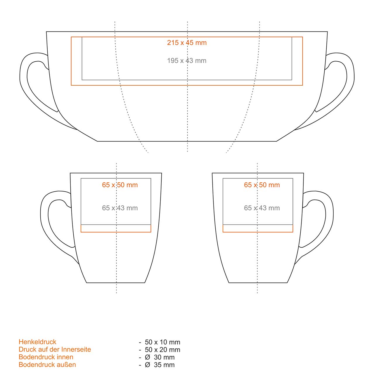 Vorschau: Ilona Premium Tasse aus Porzellan Royal