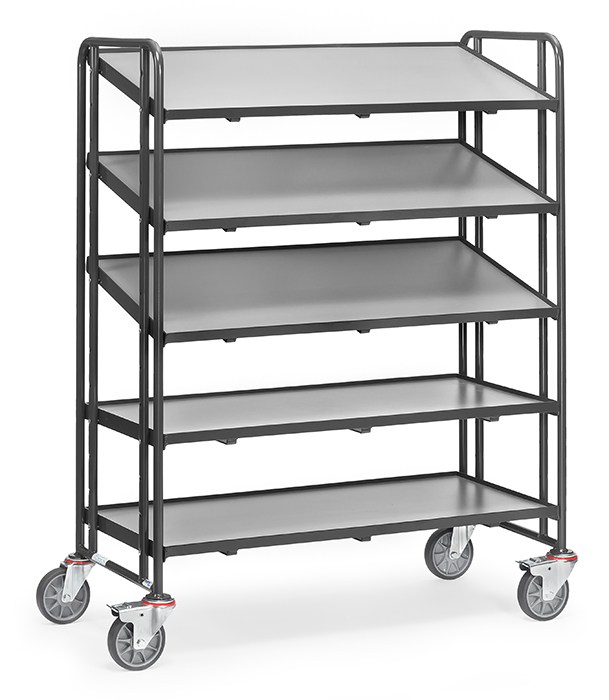 Vorschau: Fetra Eurokastenwagen mit Böden Ladefläche 1240 x 610 mm Grau