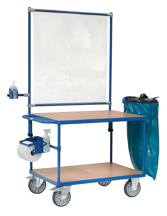 Vorschau: Fetra Papierrollenhalter für Tischwagen 700 mm breit