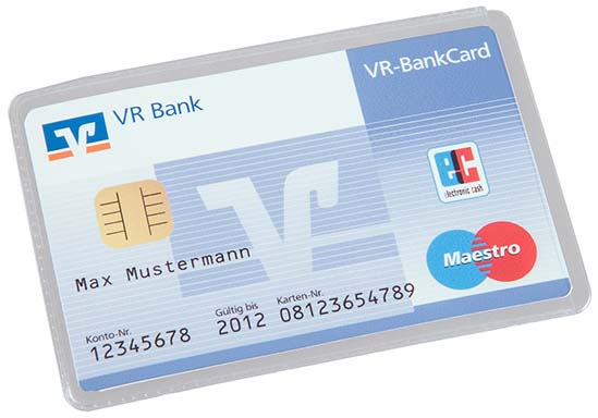 Vorschau: Scheckkartenhülle aus PVC-Folie