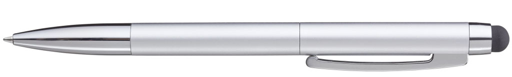 SLIDE TOUCH Druckkugelschreiber silber Clip unten