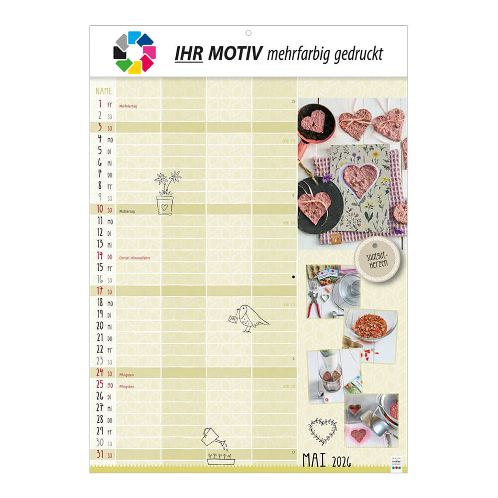 Bildkalender Selbstgemacht Monat Mai