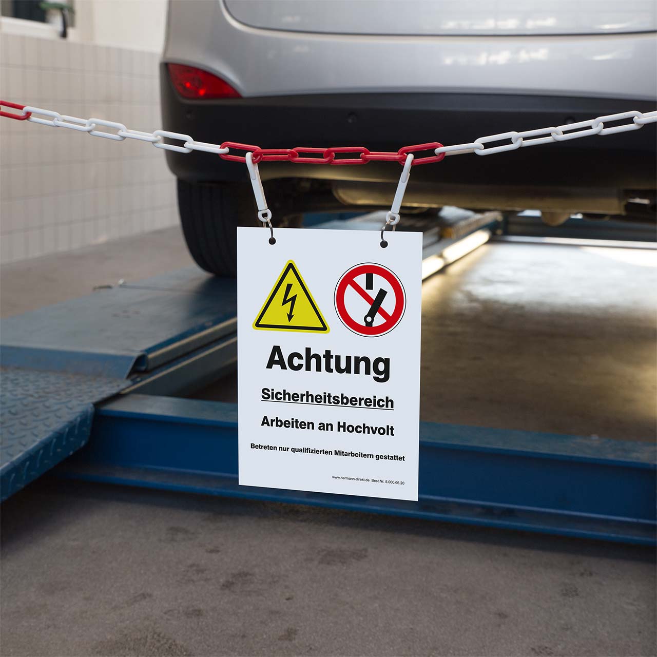 Vorschau: Kennzeichnungsschild Sicherheitsbereich Hochvolt (HV)