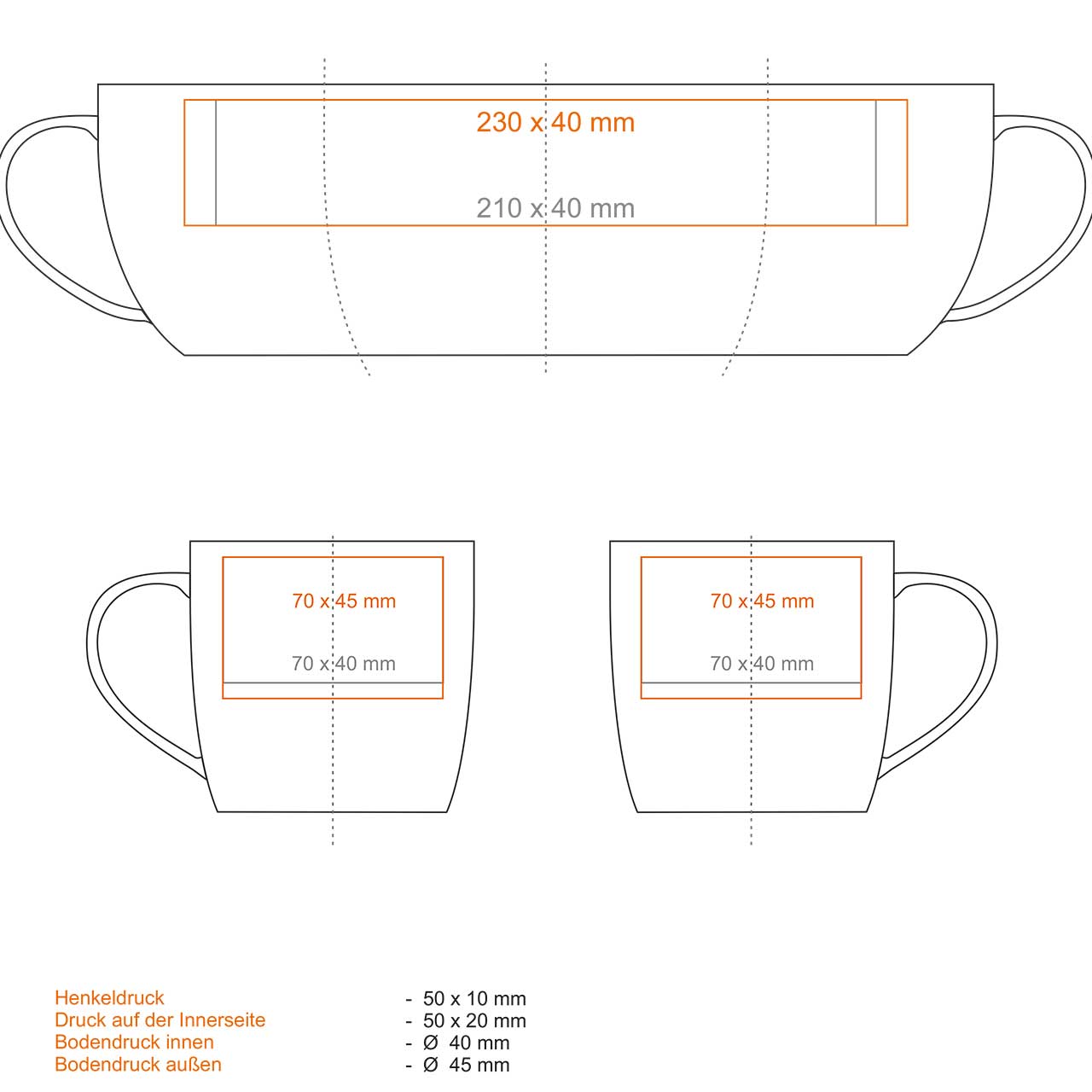 Vorschau: Handy Tasse aus Keramik