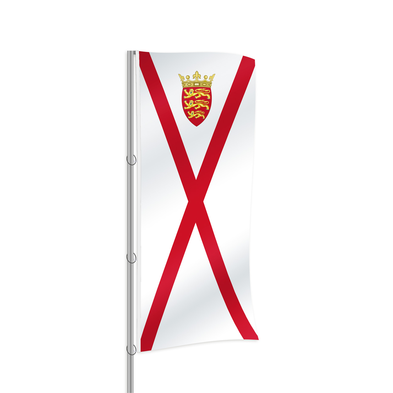 Jersey Fahne im Hochformat kaufen