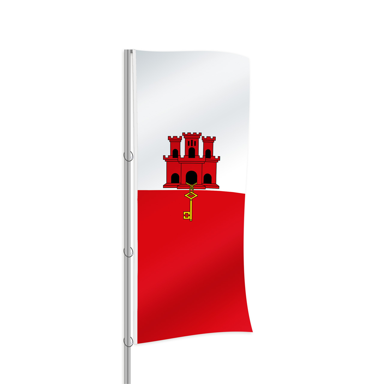 Gibraltar Fahne im Hochformat kaufen