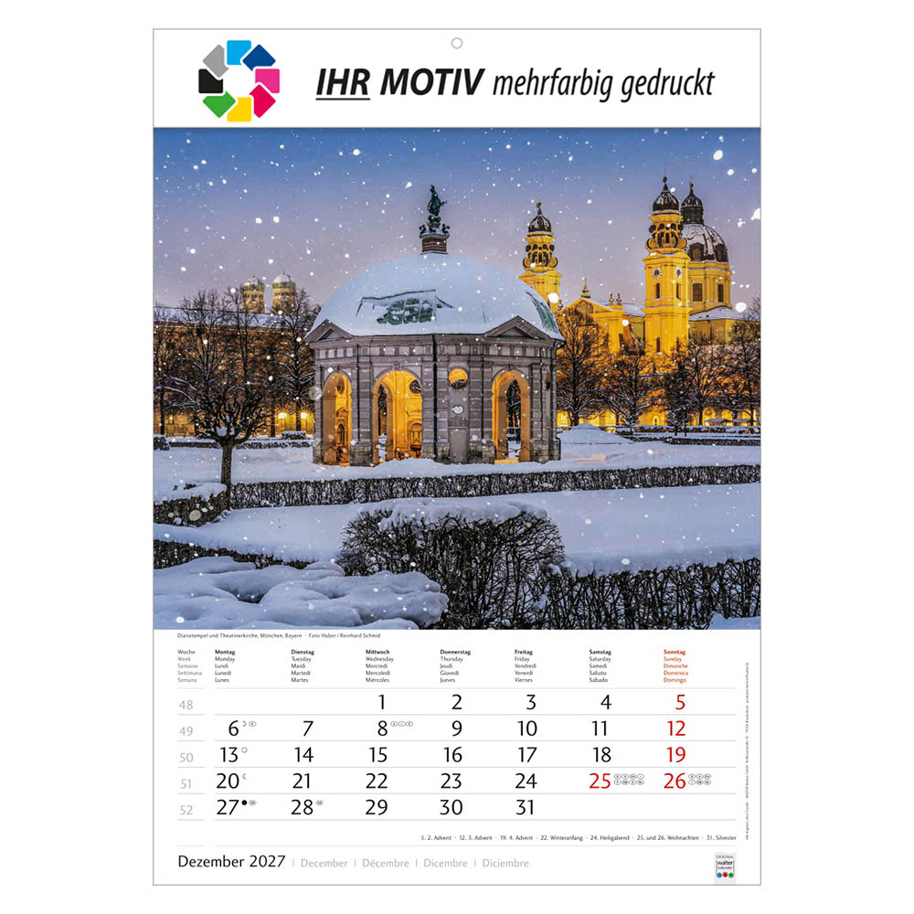 Bildkalender Schönes Deutschland, Ausgabe 2027 Monat Dezember