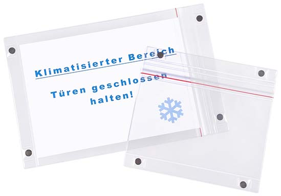 Vorschau: Transparente Magnettasche